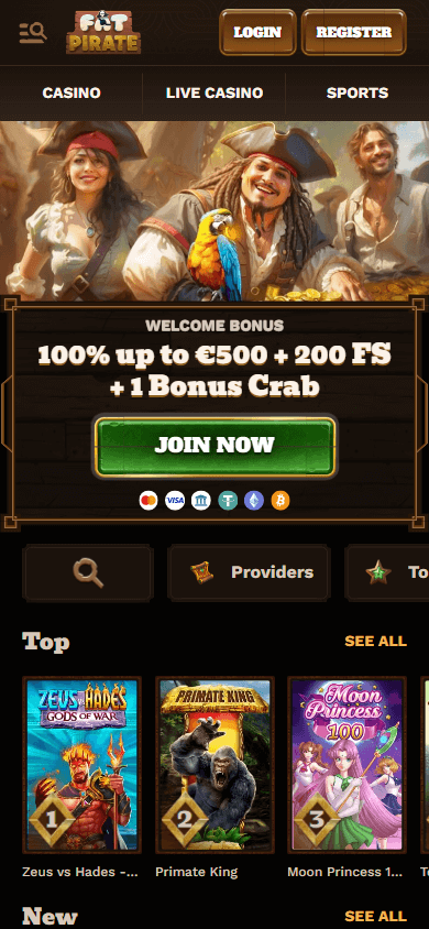 FatPirate Casino Mobile screenshot
